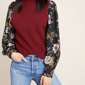 Anthropologie Amadi Nathalie mock neck sweater